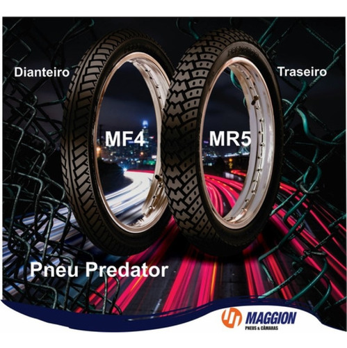 Par Pneus 90/90-18 + 275-18 Cg/titan/ybr/today Predator