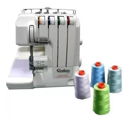 Godeco Lock 1040 Maquina P/ Coser Overlock 4 Hilos Gtia Ofic