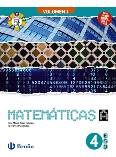 Matemáticas 4 A Eso 3 Volúmenes Proyecto 5 Etapas  -  Arias