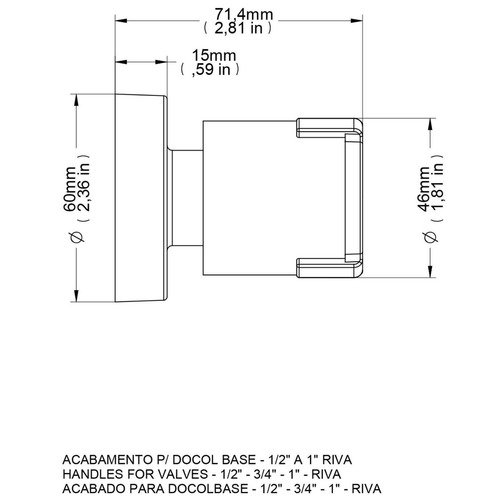 Acabamento Para Registro Docol Riva (deca E Similares) Je