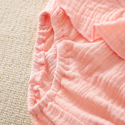 Conjunto Rosa De 3 Piezas De Algodón Con Diadema Para Bebé