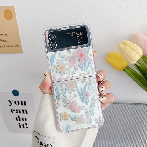 Funda De Teléfono Floral Pequeña Y Fresca For Zflip