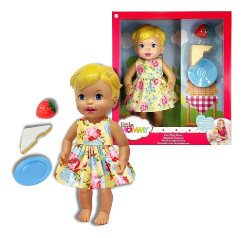 Boneca Little Mommy Rosa Vamos Brincar De Piquenique Mattel
