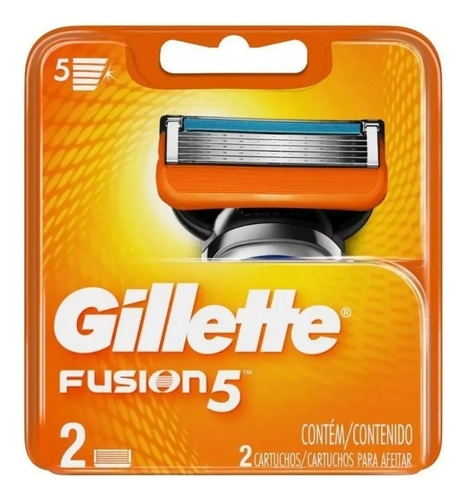 Gillette Fusion 5 Repuestos Maquina De Afeitar 2 Un