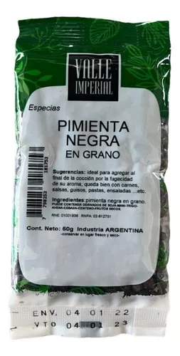 Mercado Verde. PIMIENTA NEGRA EN GRANO 50g