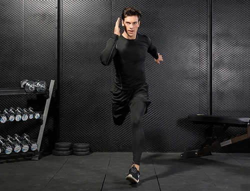 Imagen 4 de 5 de Pantaloneta+lycra Larga Atletismo Gym Senderismo 2 Bolsillos