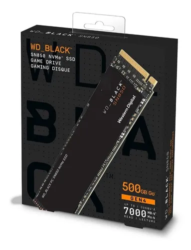 comprar Disco M.2 Wd Black Sn850 Nvme M.2 2280 500gb 7000mb\u002Fs Read