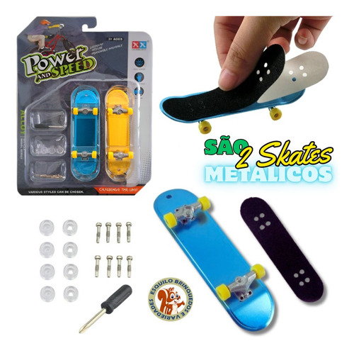 Pack Skate De Dedo Manobras Radicais Cor das rodas Pack com 2 skate e acessórios Cor do skate Pack com 2 skate e acessórios