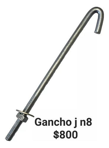 Gancho J Numero 8 5/16 Para Alambrados