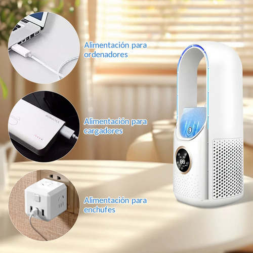 Ventilador Frio Portátil Enfriador Aire Acondicionado 500ml