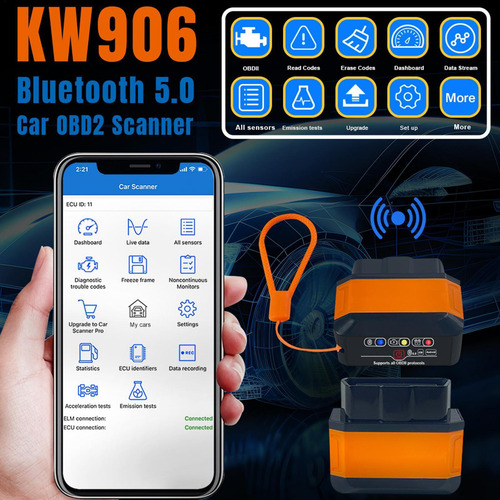Escáner Obd2 Lector De Códigos De Error Del Vehículo Multifu