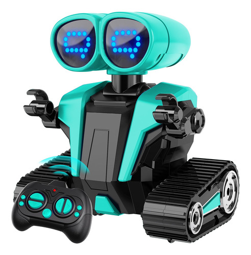 Robot Control Remoto Emo Verde Para Niños A Partir De 3 Años Personaje Color
