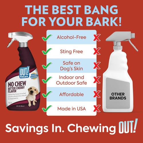 Out! Pet Care No Chew Spray 945 Ml Para Muebles
