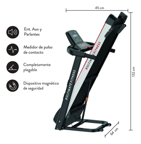 Trotadora Eléctrica Ultimate Fitness E310 Pro
