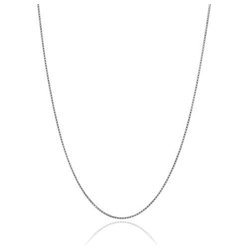 Collar Plata Italiana Delgado 0.7mm - Varios Largos