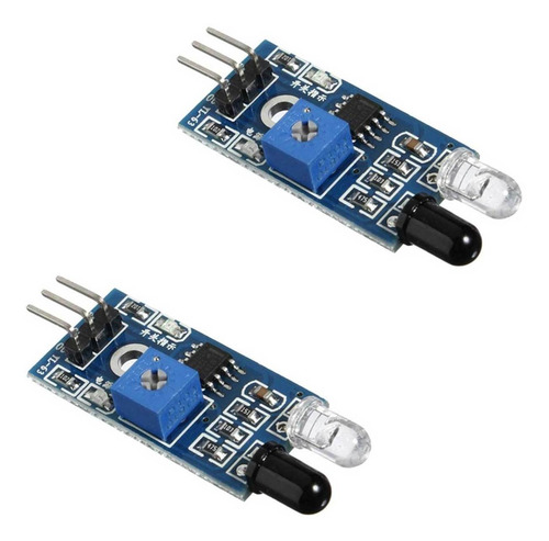 Imagem 1 de 4 de 2x Sensor Obstáculo Reflexivo Infravermelho Ir Para Arduino