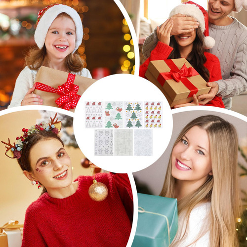 Pegatinas Navideñas Con Gemas For La Cara Pegatinas Navideñ