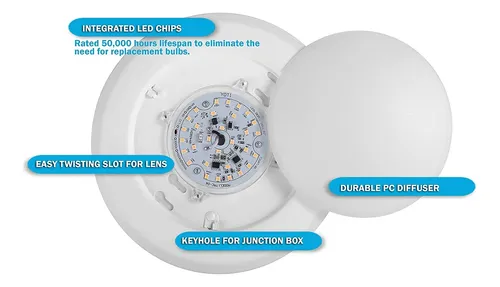 Paquete De 6 Luces Led De 19 Cm, Regulable, 15 W (equiv...
