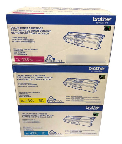 Pack Kit 3 Toner Brother Tn-439  Colores 
