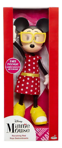 Muñeca Minnie Mouse Articulada Rojo Deslumbrante Wabro
