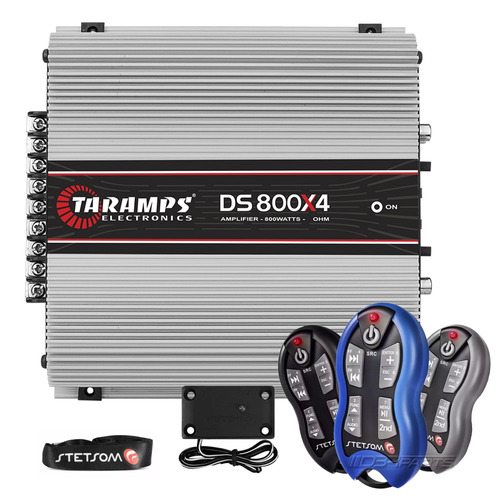 Módulo Taramps Ds800 X4 Ts 800w Rms + Controle Stetsom 500m