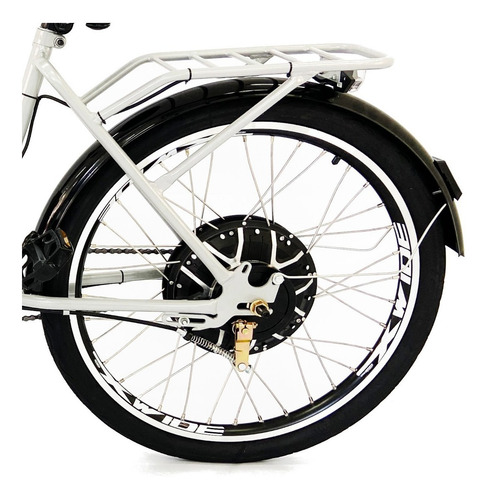 Imagem 4 de 5 de Bicicleta Elétrica Bateria De Lítio 48v 13ah Confort Prata