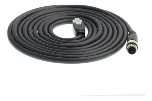 Conector Ethernet Rj45 M12 4pin D-code Macho A Cable