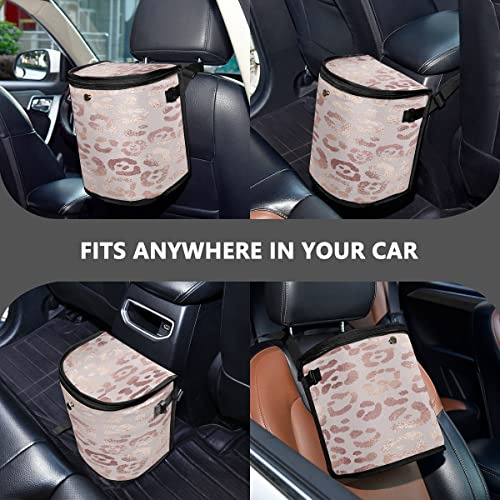Cubo De Basura Automóvil Estampado De Leopardo, Cheeta...