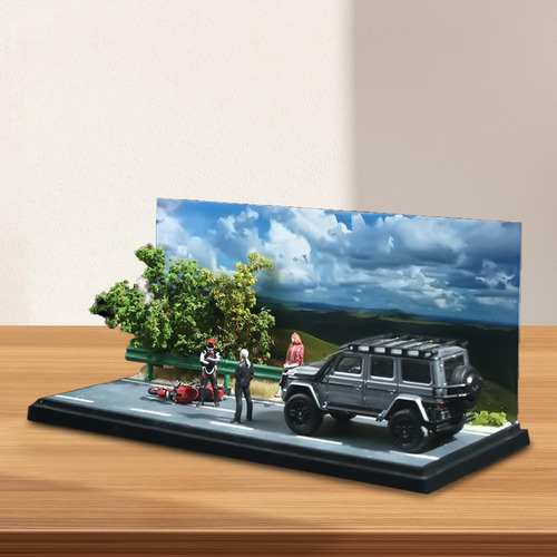 1/64 Cena De Carros Modelo De Estacionamento Cenário De