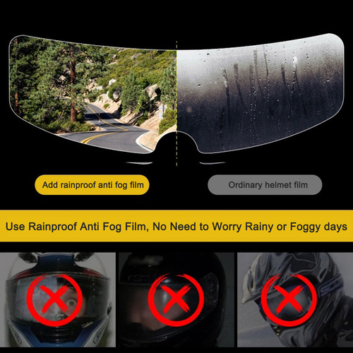 Película Universal Antivaho A Prueba De Lluvia Para Casco, A