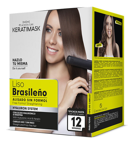 Be Natural Kit Liso Brasileño Keratimask