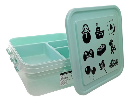 Imagen 1 de 3 de Cajas Organizadoras Plásticas Diseños 4 Litros Gondol ®