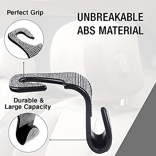 Accesorios De Automóvil Brillo Sólido Mujeres, Gancho...