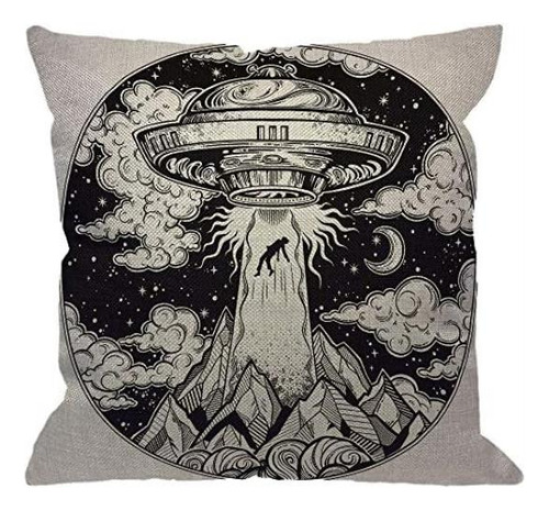 Hgod Designs Funda De Almohada Con Diseño De Nave Espacial E