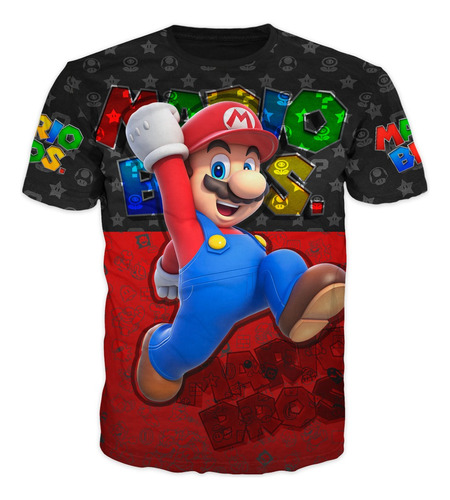  Camisetas Super Mario Bros Para Niños Y Adultos