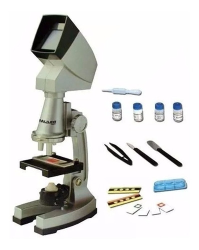 Microscopio Didáctico 1200x C Proyector Muestras Accesorios