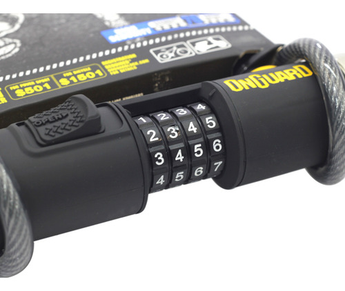 Imagen 1 de 1 de Candado Traba U Bicicleta Onguard Combo Dt + Linga 8012c