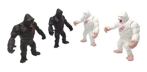 Juguete King Kong Vs Rampage Gorila Figuras Mono Chango Axe