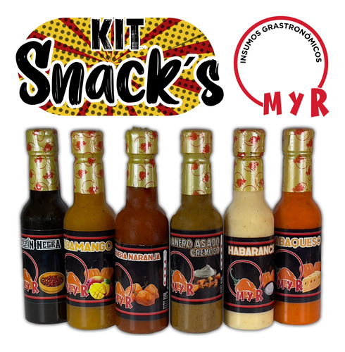 Kit De Salsas Snacks 6 Unidades  