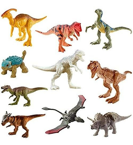 Jurassic World Camp Cretácico Multipack Con 10 Mini Figuras 