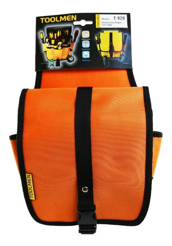 Imagen 5 de 11 de Cartuchera Portaherramientas Electricista Bolso Toolmen T920