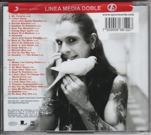 Ozzy Osbourne The Essential Ozzy Osbourne Cd Doble