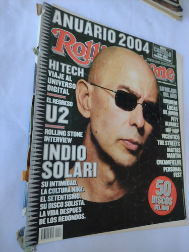 Revista Rolling Stone  N°81 Anuario 2004  Indio Solari