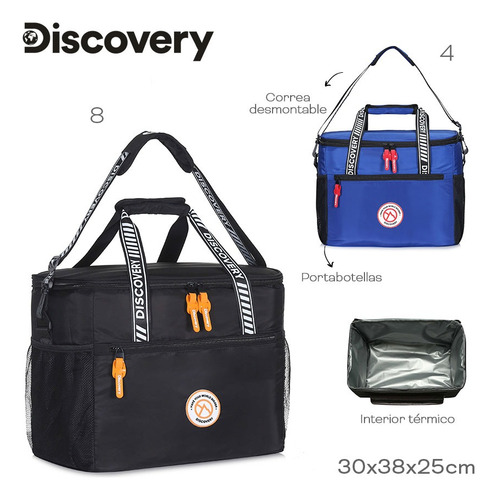 Bolso Termico Manija Viandas Bebidas Latas Frio Calor Correa