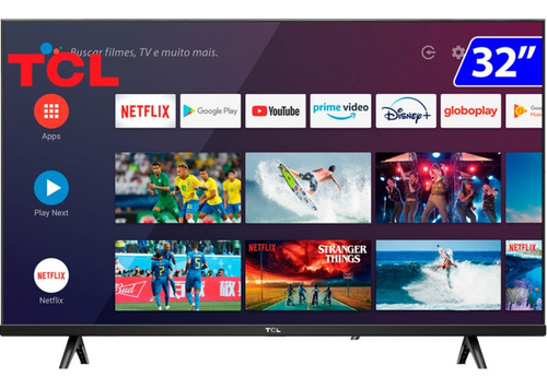 Imagem 1 de 3 de Smart Tv 32s615 Led 32 Polegadas Hd Hdr Wifi Android Tcl
