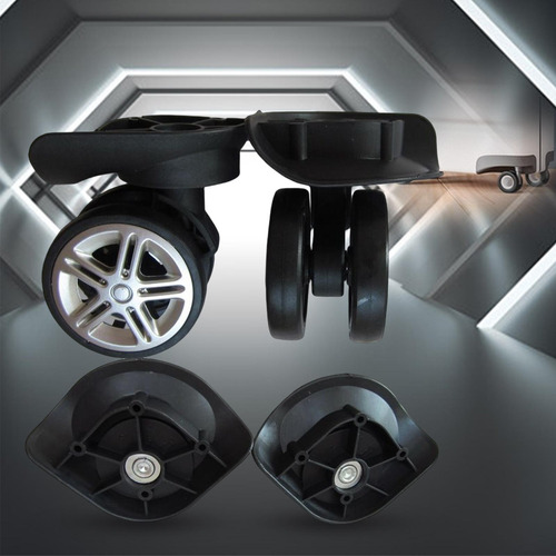 4 X 58mm Luggage Replacement Wheels Double Row Wheel For