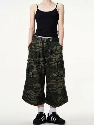 Vaqueros Cargo Cortos De Camuflaje Para Hombre, Estilo Urban