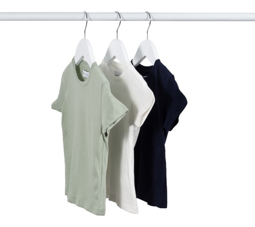 Imagen 1 de 5 de Pack X3 Remeras Manga Corta Bebe - Wondrus