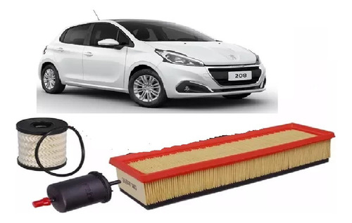 Kit 3 Filtros Fram Peugeot 208 1.6 Vti