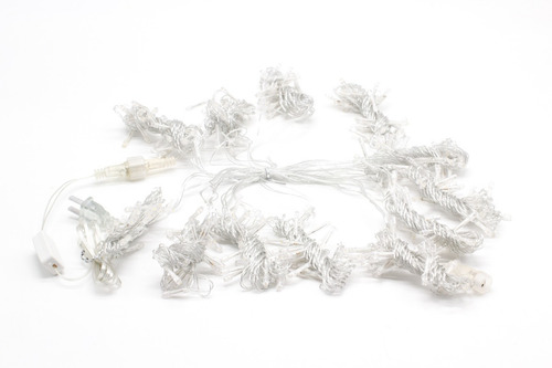 Imagen 2 de 7 de Cortina De Luces Led 3x3m Calido 300 Serie Luces Navideñas